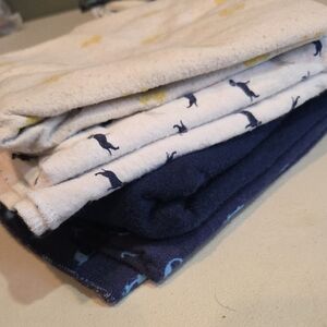 Set of Baby Burp Rags